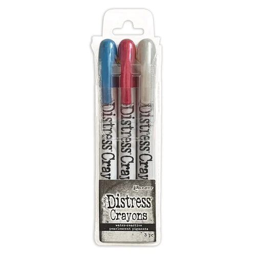 Ranger Ink - Tim Holtz - Christmas - Distress Crayons - Pearl - Set Five 1 Ranger Ink - Tim Holtz - Christmas - Distress Crayons - Pearl - Set Five