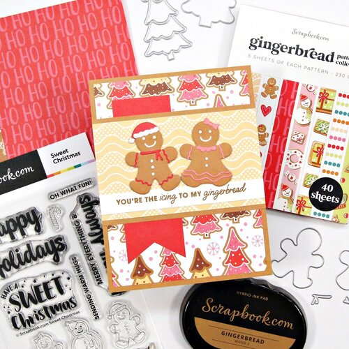 Scrapbook.com - Gingerbread - Patterned Cardstock Paper Pad - Double Sided - 6x8 - 40 Sheets 6 Scrapbook.com - Gingerbread - Patterned Cardstock Paper Pad - Double Sided - 6x8 - 40 Sheets