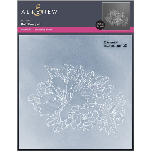 Altenew - Embossing Folder - 3D - Bold Bouquet 1 Altenew - Embossing Folder - 3D - Bold Bouquet