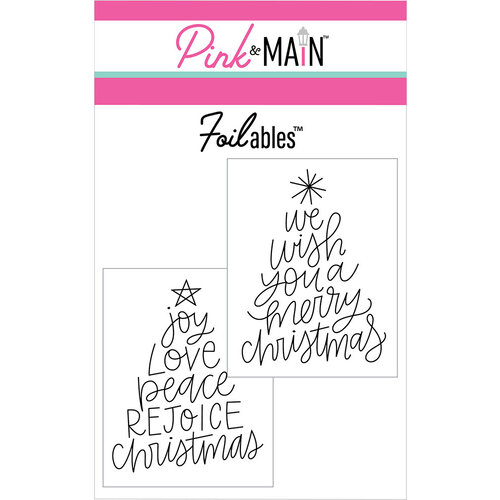 Pink and Main - Cheerfoil Collection - Foilable Panels - Tree Sayings
