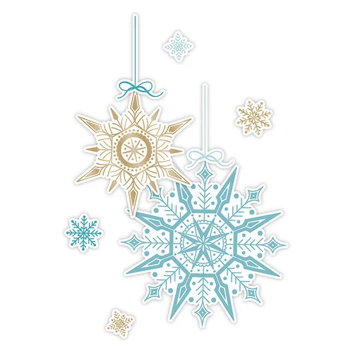 LDRS Creative - Impress-ion Press and Foil Plates - Snowflake Ornaments