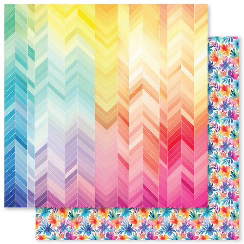 Paper Rose - 6 x 6 Collection Pack - Rainbow Twirl 2