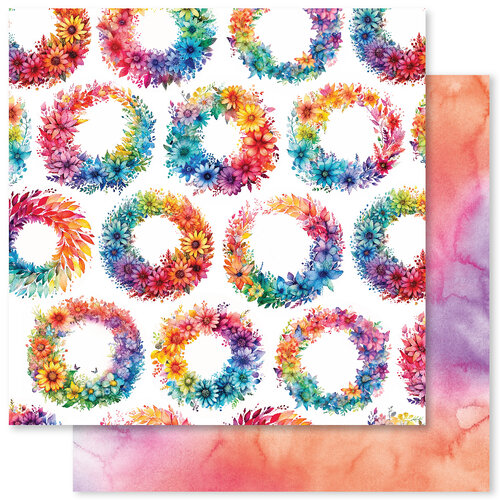 Paper Rose - 6 x 6 Collection Pack - Rainbow Twirl 2