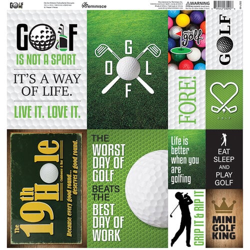 Reminisce - Golf Collection - 12 x 12 Cardstock Stickers - Elements 1 Reminisce - Golf Collection - 12 x 12 Cardstock Stickers - Elements