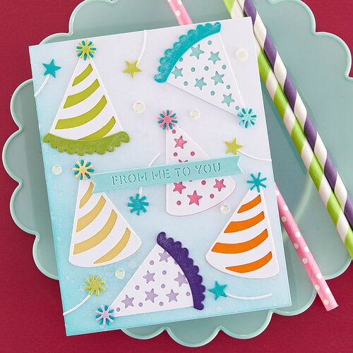 Spellbinders - Etched Dies - Birthday Wreath Add-Ons