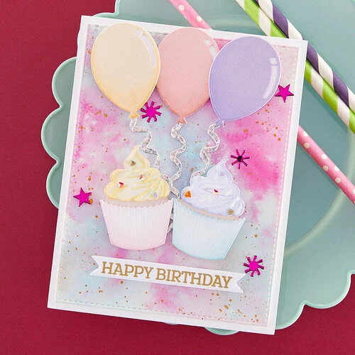 Spellbinders - Etched Dies - Birthday Wreath Add-Ons