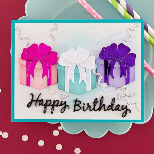 Spellbinders - Etched Dies - Birthday Wreath Add-Ons