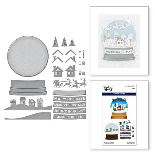 Spellbinders - Simon Hurley - Snow Globes Collection - Etched Dies - Simon's Snow Globe