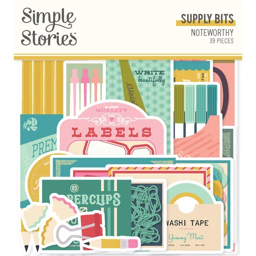Simple Stories - Noteworthy Collection - Ephemera - Supply Bits 1 Simple Stories - Noteworthy Collection - Ephemera - Supply Bits
