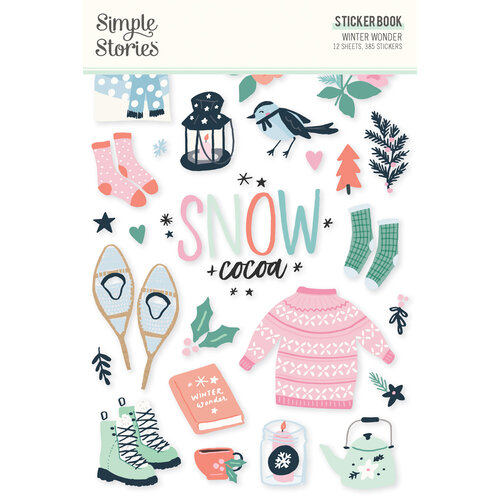 Simple Stories - Winter Wonder Collection - Sticker Book 1 Simple Stories - Winter Wonder Collection - Sticker Book