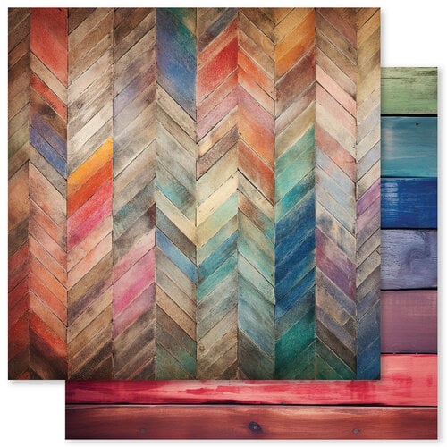 Paper Rose - 6 x 6 Collection Pack - Rainbow Wood