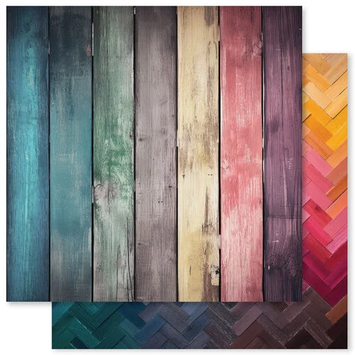 Paper Rose - 6 x 6 Collection Pack - Rainbow Wood