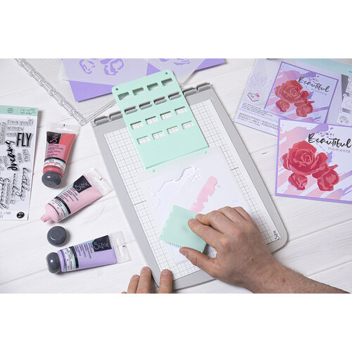Sizzix - Making Tool Collection - Stencil and Stamp Tool, Universal Stencil Converter and Sticky Grid Sheets Bundle 4 Sizzix - Making Tool Collection - Stencil and Stamp Tool, Universal Stencil Converter and Sticky Grid Sheets Bundle