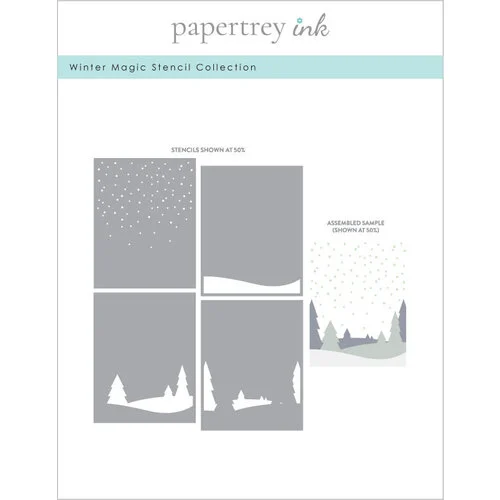 Papertrey Ink - Stencils - Winter Magic 1 Papertrey Ink - Stencils - Winter Magic
