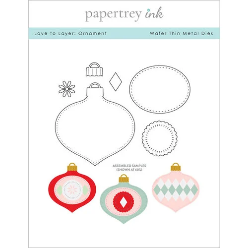 Papertrey Ink - Metal Dies - Love to Layer - Ornament 1 Papertrey Ink - Metal Dies - Love to Layer - Ornament