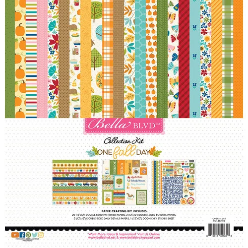 Bella Blvd - One Fall Day Collection - 12 x 12 Collection Kit 1 Bella Blvd - One Fall Day Collection - 12 x 12 Collection Kit