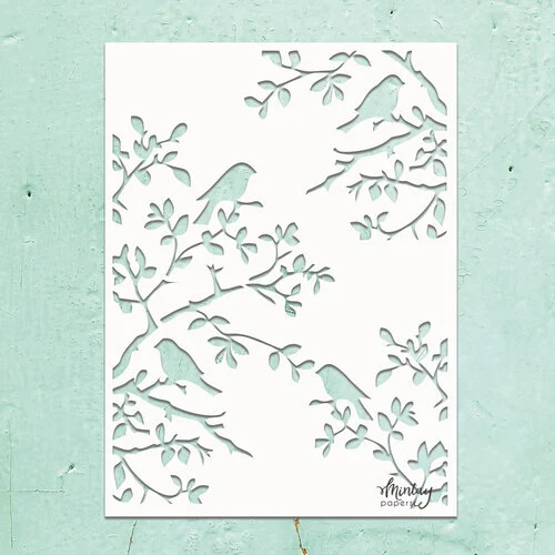 Mintay Papers - Kreativa Collection - 6 x 8 Stencils - Birds