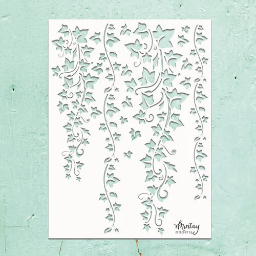 Mintay Papers - Kreativa Collection - 6 x 8 Stencils - Ivy 1 Mintay Papers - Kreativa Collection - 6 x 8 Stencils - Ivy