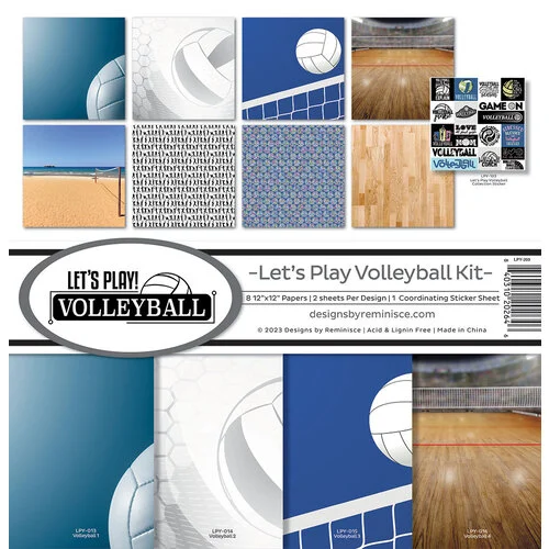 Reminisce - Let's Play Volleyball Collection - 12 x 12 Collection Kit 1 Reminisce - Let's Play Volleyball Collection - 12 x 12 Collection Kit