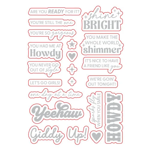 Scrapbook.com - Coordinating Die Set - Howdy and Yeehaw