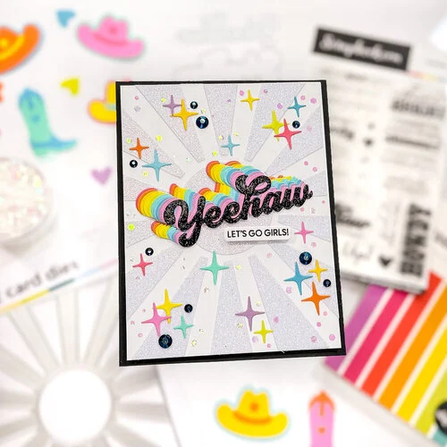 Scrapbook.com - Coordinating Die Set - Howdy and Yeehaw