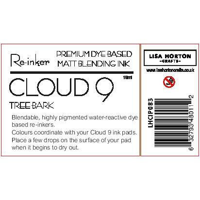 Lisa Horton Crafts - Cloud 9 - Premium Dye Based Ink - Matte Blending Ink - Reinker - Tree Bark 2 Lisa Horton Crafts - Cloud 9 - Premium Dye Based Ink - Matte Blending Ink - Reinker - Tree Bark