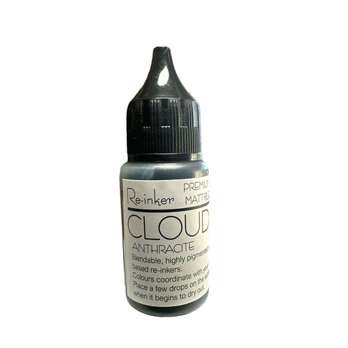 Lisa Horton Crafts - Cloud 9 - Premium Dye Based Ink - Matte Blending Ink - Reinker - Anthracite