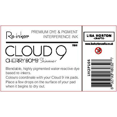 Lisa Horton Crafts - Cloud 9 - Metallic Interference Ink - Reinker - Cherry Bomb