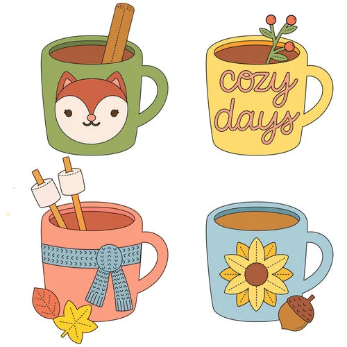 Pretty Pink Posh - Dies - Fall Mug Additions 2 Pretty Pink Posh - Dies - Fall Mug Additions