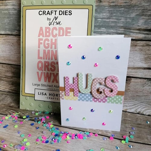 Lisa Horton Crafts - Dies - Large Stitched Alphabet