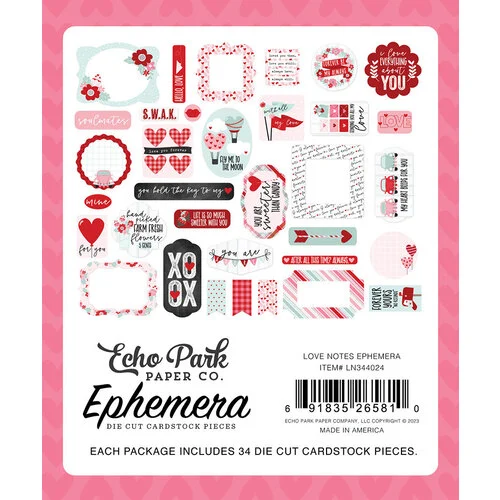 Echo Park - Love Notes Collection - Ephemera