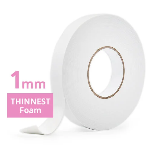 Scrapbook.com - Double Sided Adhesive Foam Roll - 1 Inch x 32 Feet - White - 1mm Thickness - 1 Roll 1 Scrapbook.com - Double Sided Adhesive Foam Roll - 1 Inch x 32 Feet - White - 1mm Thickness - 1 Roll