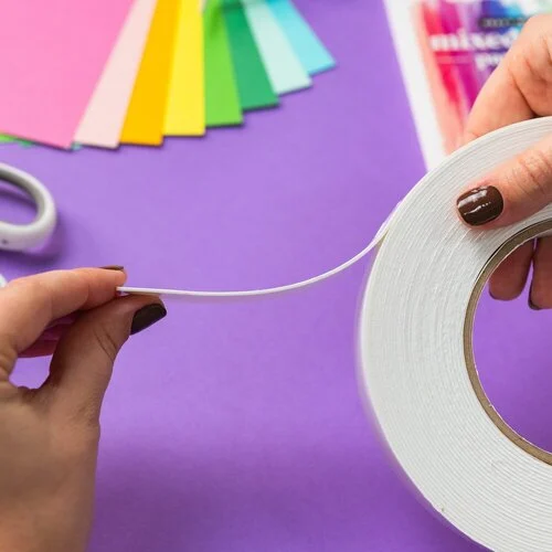 Scrapbook.com - Double Sided Adhesive Foam Roll - 1 Inch x 32 Feet - White - 1mm Thickness - 1 Roll 3 Scrapbook.com - Double Sided Adhesive Foam Roll - 1 Inch x 32 Feet - White - 1mm Thickness - 1 Roll