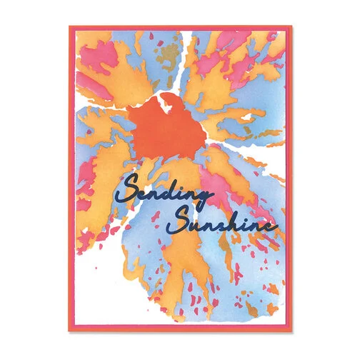 Sizzix - Stacey Park - Stencils - Cosmopolitan - Floral Impressions