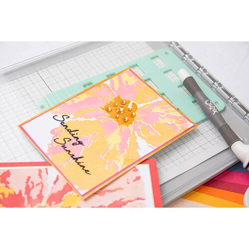 Sizzix - Stacey Park - Stencils - Cosmopolitan - Floral Impressions