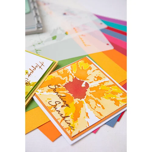 Sizzix - Stacey Park - Stencils - Cosmopolitan - Floral Impressions