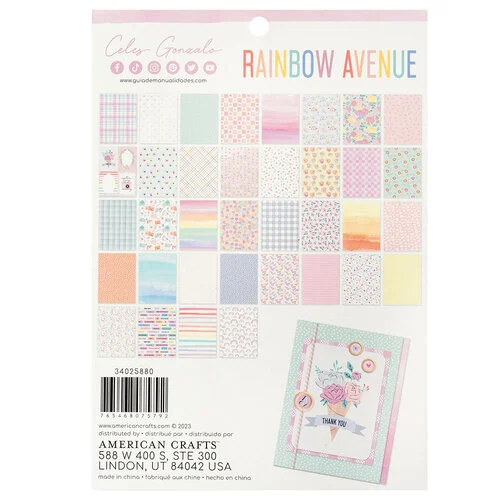 Celes Gonzalo - Rainbow Avenue Collection - 6 x 8 Paper Pad