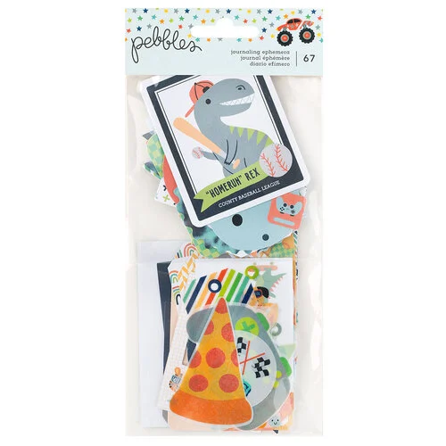 Pebbles - Cool Boy Collection - Ephemera - Journaling