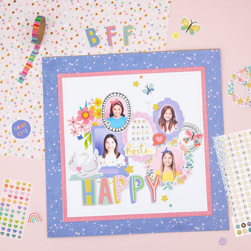 Pebbles - Cool Girl Collection - Enamel Dots - Glitter 3 Pebbles - Cool Girl Collection - Enamel Dots - Glitter