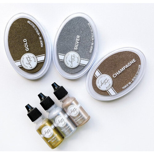 Catherine Pooler Designs - Metallic Collection - Pigment Ink Refill - Silver 2 Catherine Pooler Designs - Metallic Collection - Pigment Ink Refill - Silver