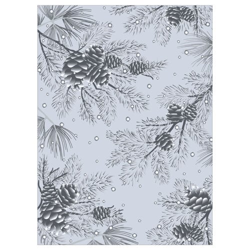 Honey Bee Stamps - 3D Embossing Folder - Snowy Pines