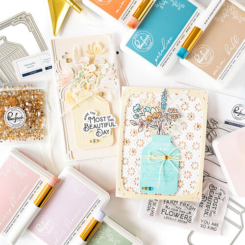 Pinkfresh Studio - Essentials Collection - Dies - Farm Fresh
