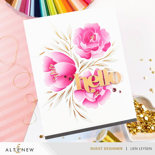 Altenew - Simple Coloring Stencil - 4 in 1 Set - Whimsy Motif 4 Altenew - Simple Coloring Stencil - 4 in 1 Set - Whimsy Motif