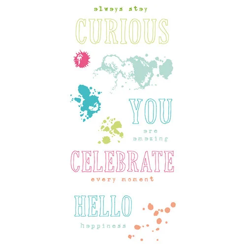 Sizzix - 49 and Market Collection - Clear Stamps - Hello You Sentiments