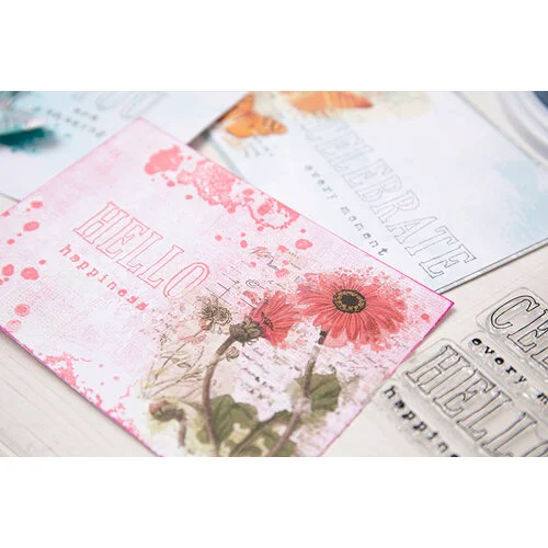 Sizzix - 49 and Market Collection - Clear Stamps - Hello You Sentiments