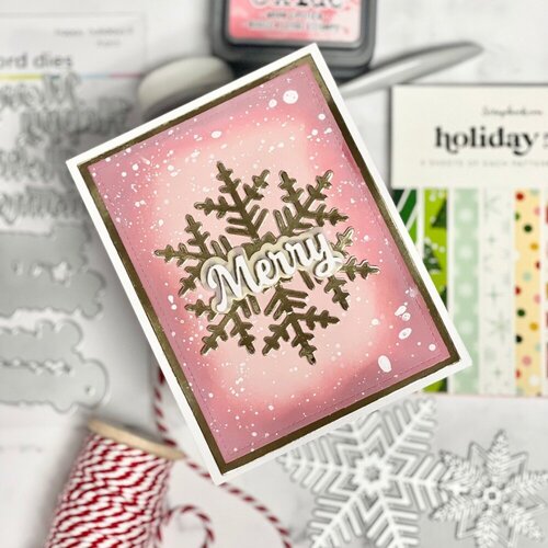 Scrapbook.com - Decorative Die Set - Happy Holidays - Christmas - Sentiments II