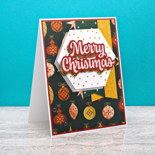 Scrapbook.com - Decorative Die Set - Happy Holidays - Christmas - Sentiments II