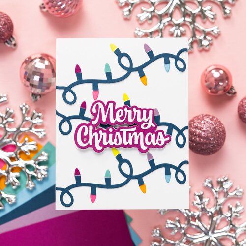 Scrapbook.com - Decorative Die Set - Happy Holidays - Christmas - Sentiments II