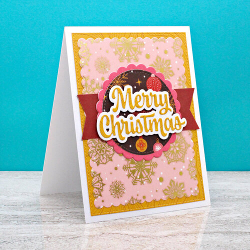 Scrapbook.com - Decorative Die Set - Happy Holidays - Christmas - Sentiments II