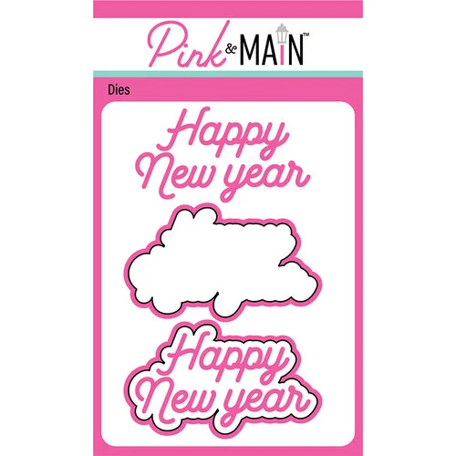 Pink and Main - Dies - Happy New Year Word 1 Pink and Main - Dies - Happy New Year Word